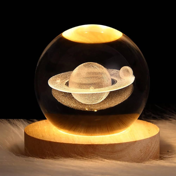 3D Planet Crystal Ball Night Lamp